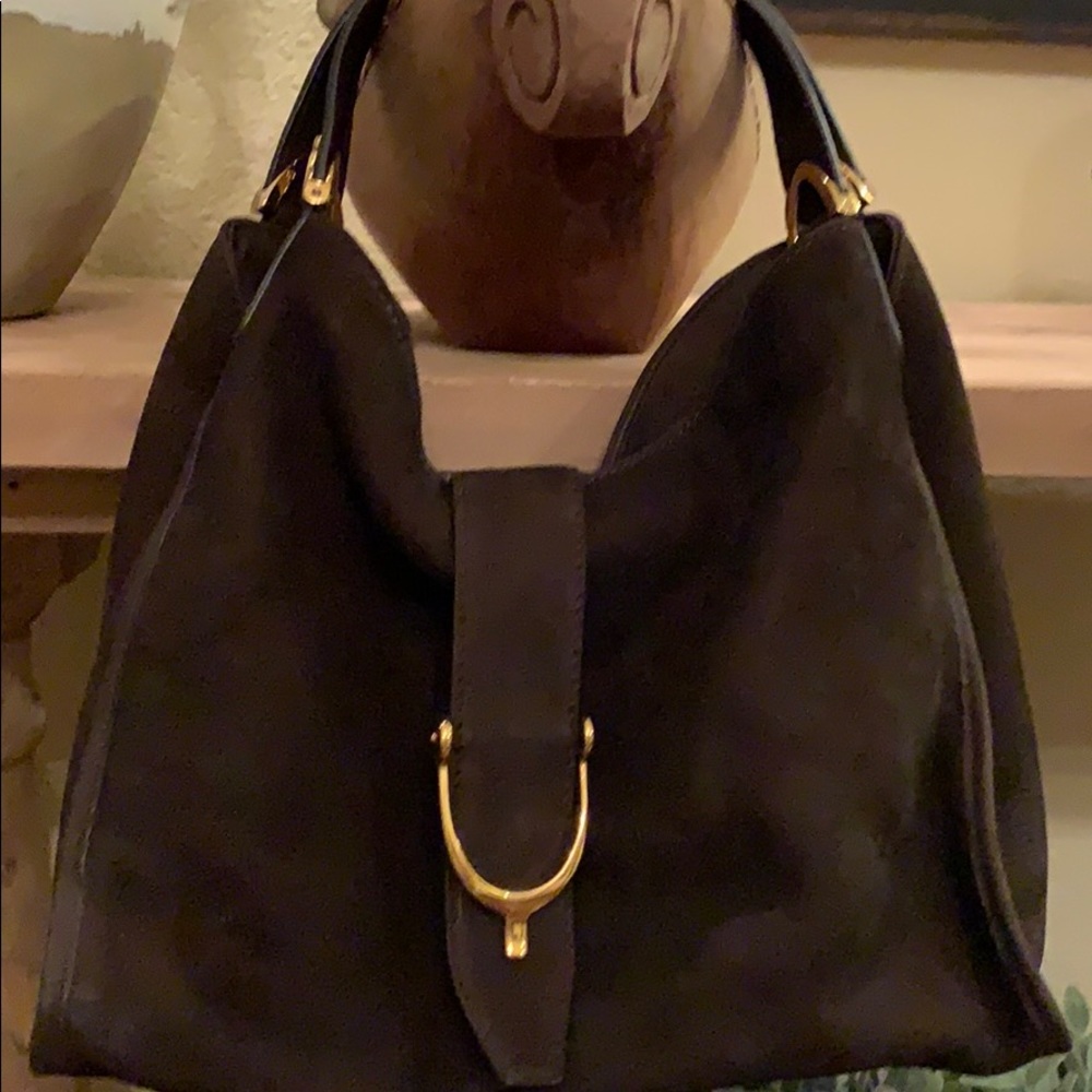 Gucci Suede Shoulder Bag